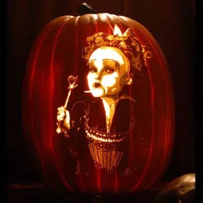 Tim Burton's Queen of Hearts Pumpkins