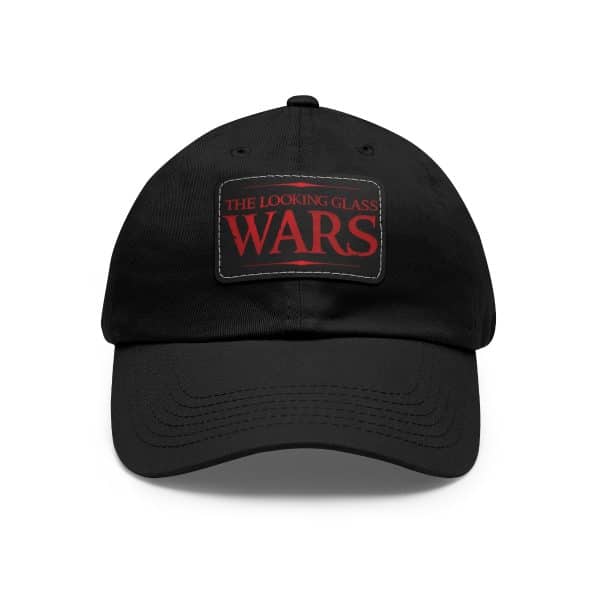 The Looking Glass Wars Logo Leather Patch Hat (Red)