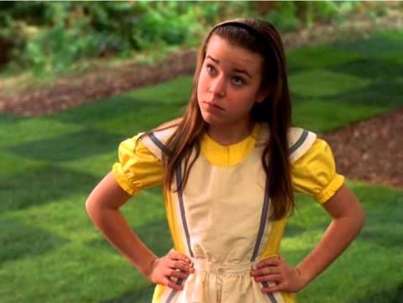 Image of Tina Majorino from the 1999 TV film: Alice in Wonderland.