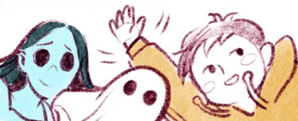 Concept art from the middle-grade graphic novel "Ghost Circus" written by Adrienne Kress and illustrated by Jade Zhang. 