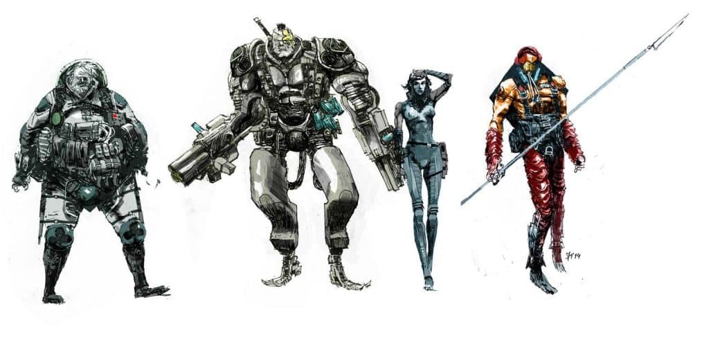 Illustrations by Sami Makkonen of card soldiers for "The Looking Glass Wars: Crossfire" by Frank Beddor and Curtis Clark. 