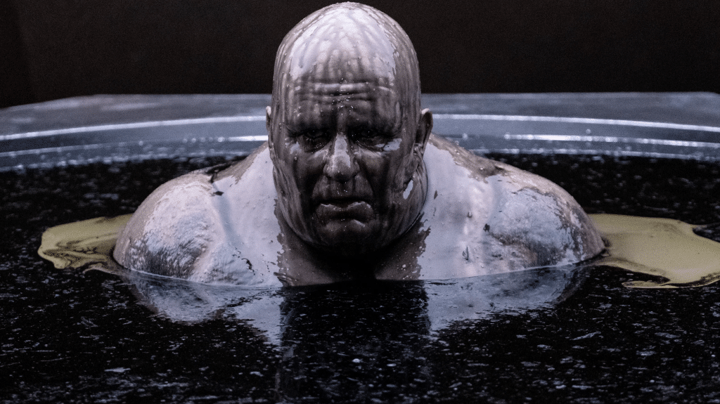 Still image of Stellan Skarsgard as Baron Vladimir Harkonnen from Denis Villeneuve's epic sci-fi film "Dune". 